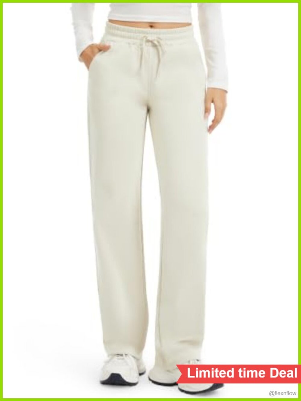 Petite Womens Fleece Lined Straight Leg Sweatpants 26" 28" Inseam